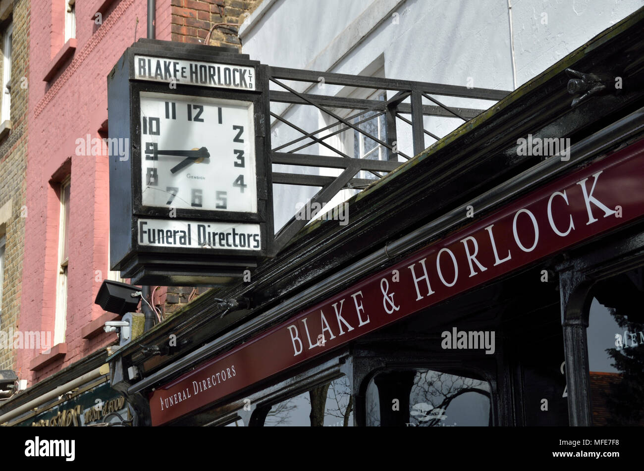 Blake et Horlock funèbres dans Enfield, Londres, Royaume-Uni. Banque D'Images