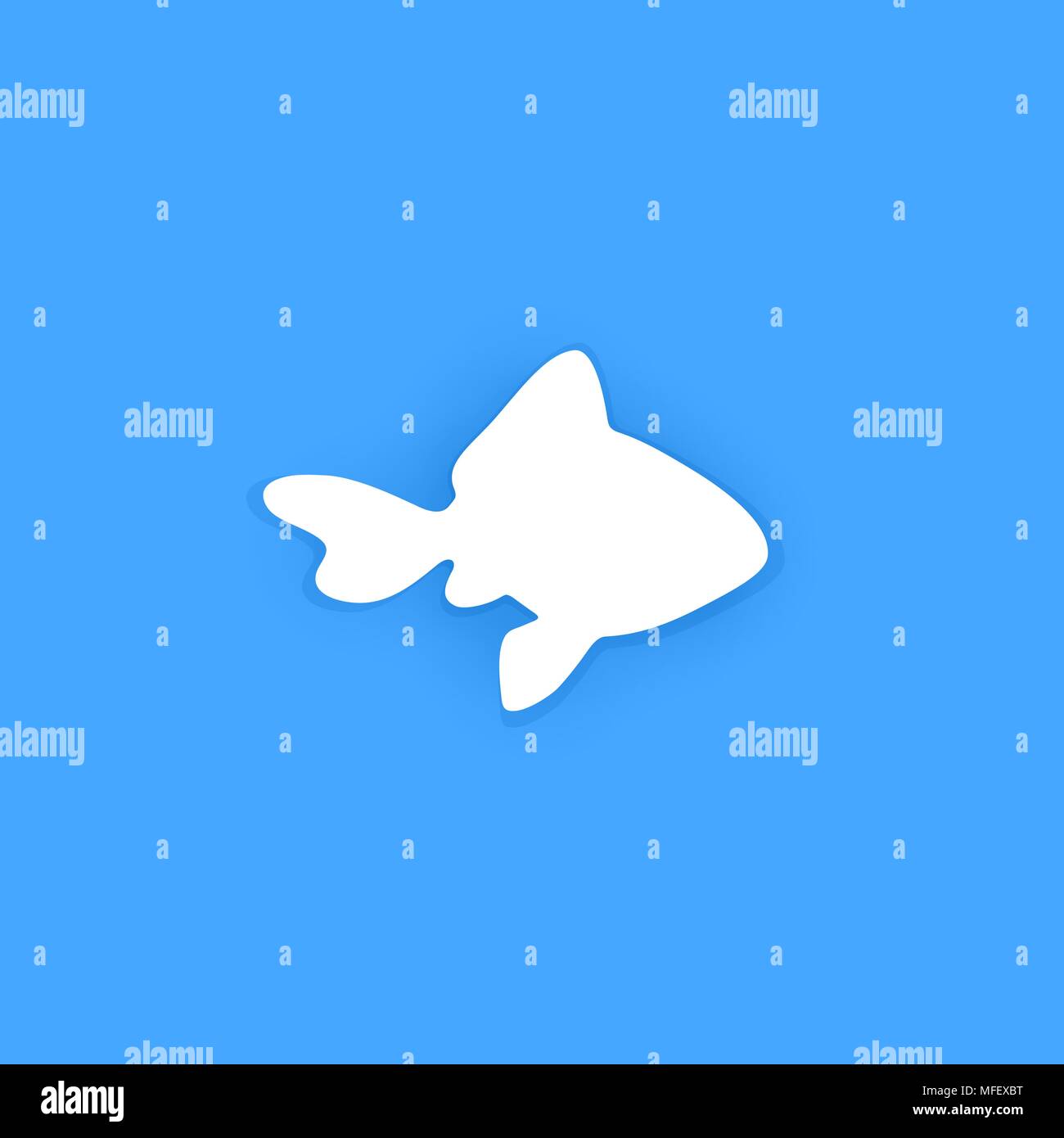 Silhouette de Goldfish Illustration de Vecteur