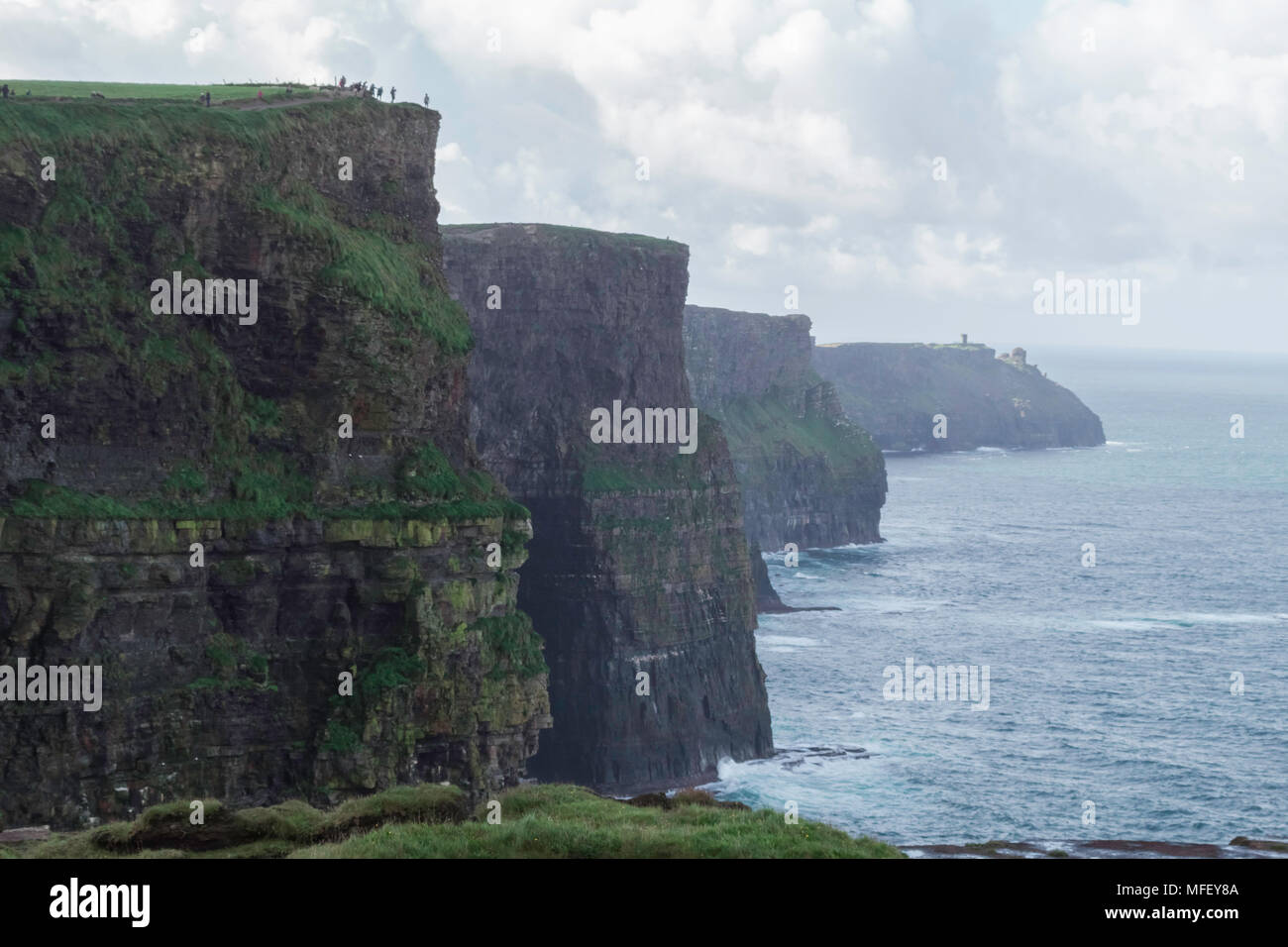 Les falaises de Moher, Irlande, Europe, Océan Atlantique littoral Banque D'Images