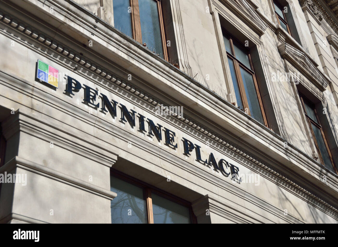 Pennine Place serviced office développement dans Charing Cross Road, London, UK. Banque D'Images