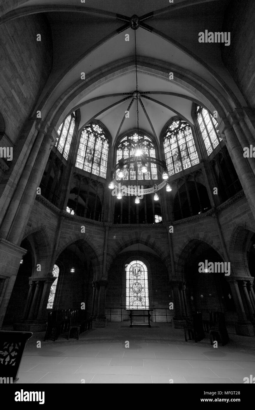 Intérieur de la cathédrale de Bâle Munster, Bâle-Ville, canton de Bâle-Ville, Suisse, Europe Banque D'Images