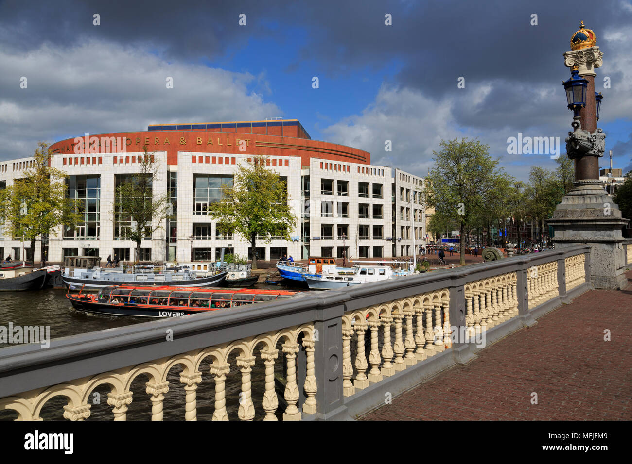 Théâtre de ballet et d'Opéra National, Amsterdam, Hollande du Nord, Pays-Bas, Europe Banque D'Images