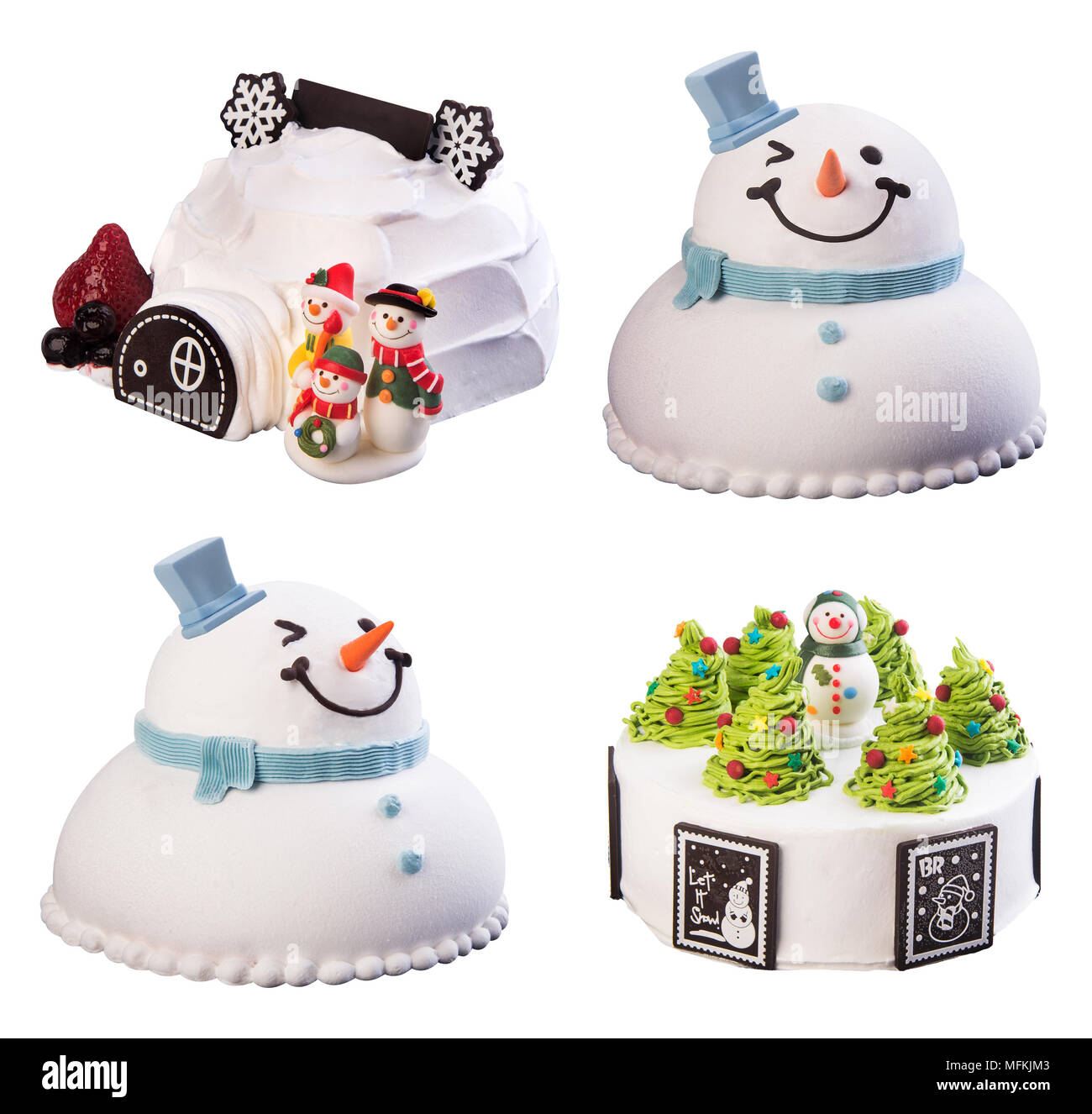 Gateau Bonhomme De Neige De Noel Des Gateaux Sur Un Arriere Plan Gateaux De Noel Sur Un Arriere Plan Photo Stock Alamy