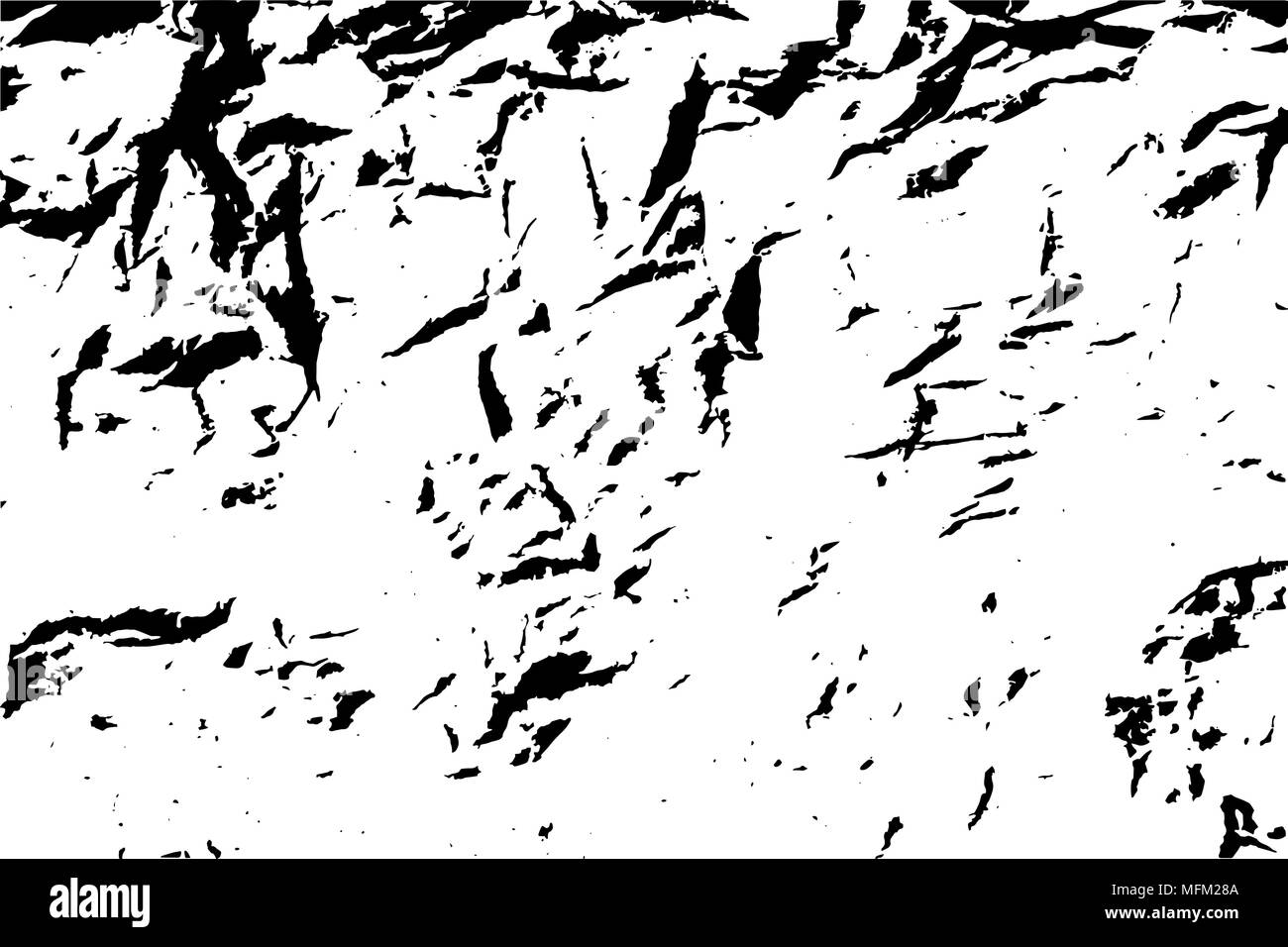 Grain de poussière et de papier froissé grunge background. Noir et blanc texture vecteur modèle pour l'oeuvre d'incrustation. Illustration de Vecteur