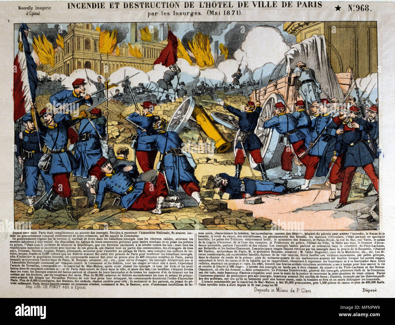 Paris Commune 1871 Barricade De Banque D Image Et Photos Alamy