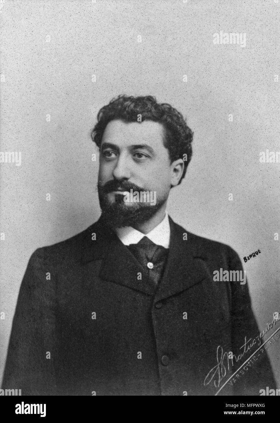 Portrait d'Albert Raymond Gourron appelé Alvarez ( 1861 - 1933 ) artiste français - photographie par Wilhem Benque Banque D'Images