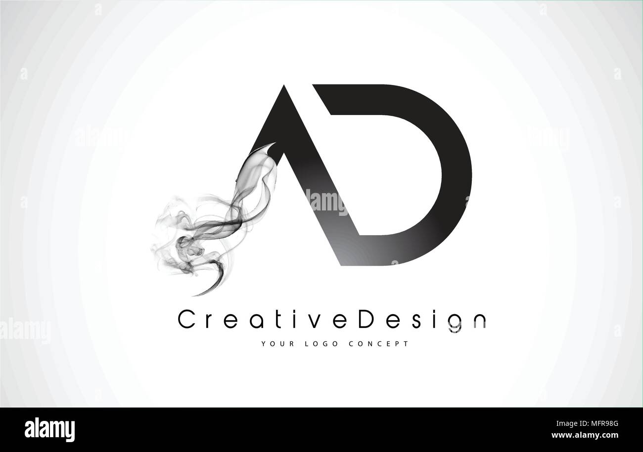 Votre Annonce Lettre Logo Design Avec Une Fumee Noire Lettres De Fumee Moderne Creative Icone Vecteur Illustration Logo Image Vectorielle Stock Alamy