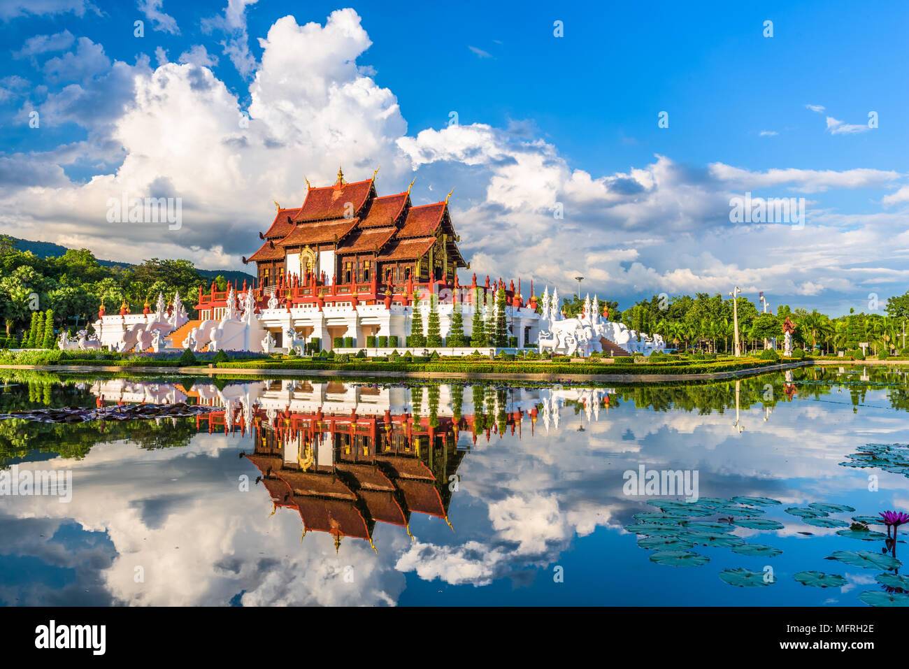 Chiang Mai, Thaïlande au Royal Flora Ratchaphruek Park. Banque D'Images Chiang Mai, Thaïlande au Royal Flora Ratchaphruek Park. Banque D'Images