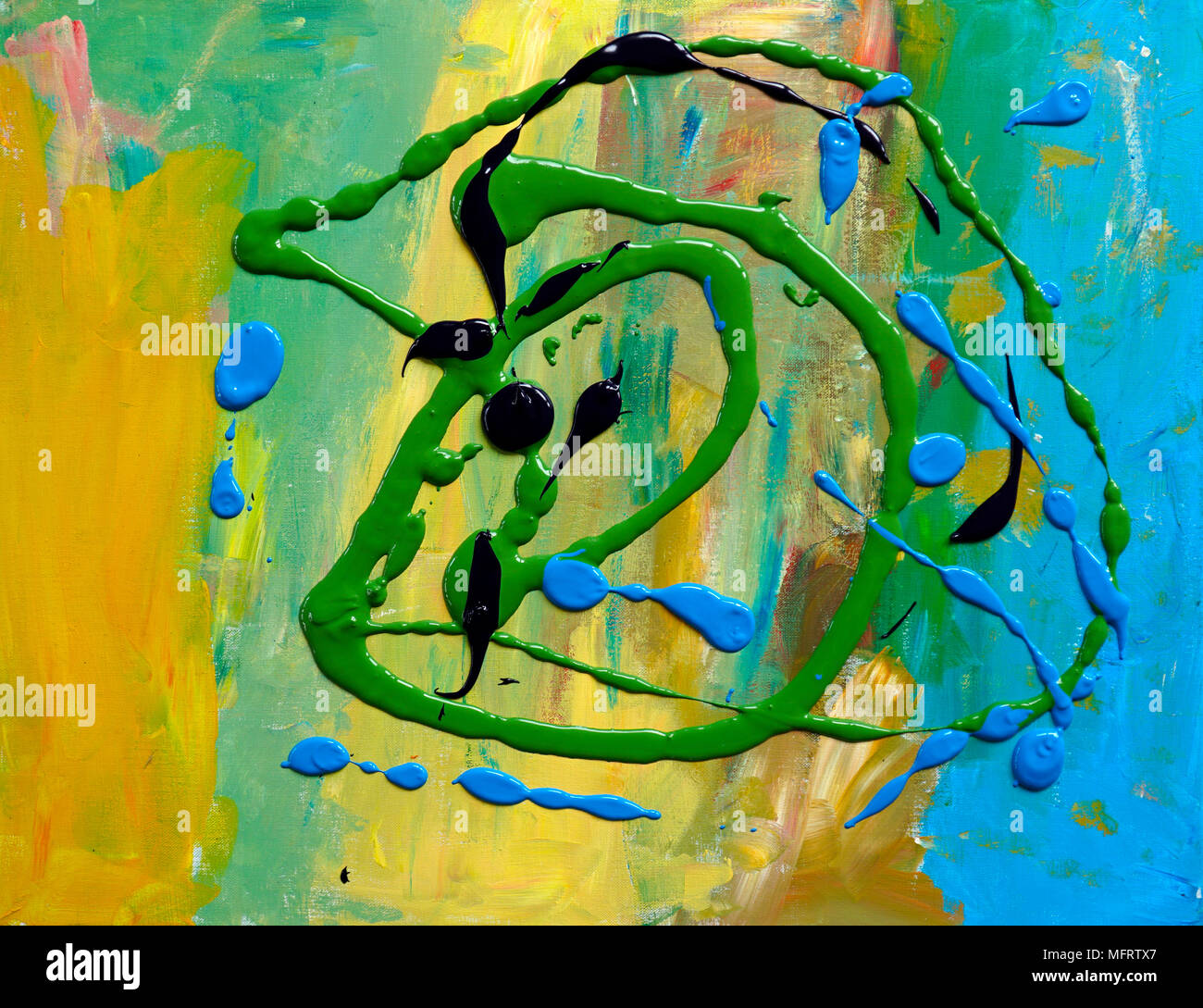 L'art abstrait peinture Banque D'Images