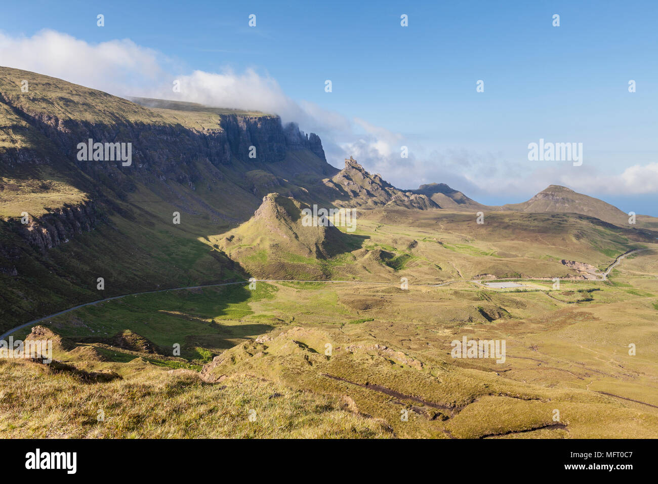 Le Quiraing, partie de la Trotternish Ridge de l'île de Skye, Écosse, Hébrides intérieures. Banque D'Images