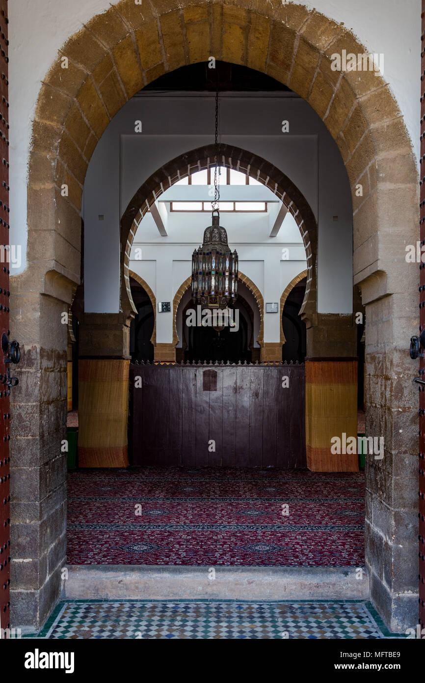 Petite Mosquée à Casablanca Banque D'Images