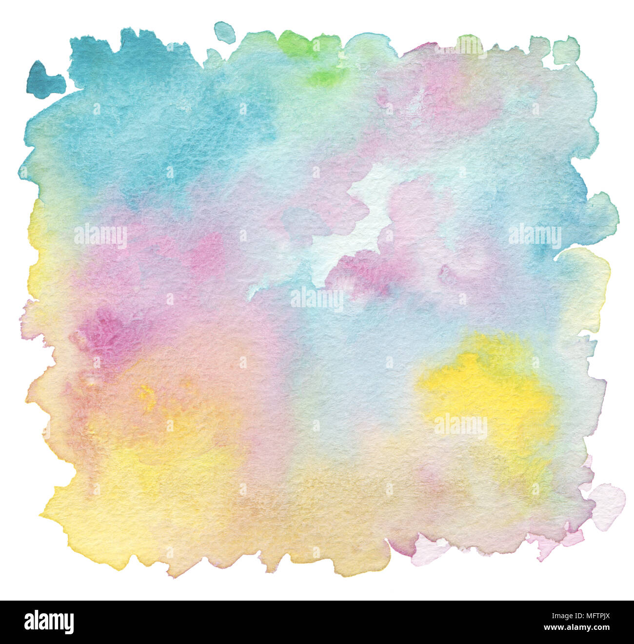 Abstract acrylique et aquarelle pinceau peint l'arrière-plan. La texture du papier. Banque D'Images