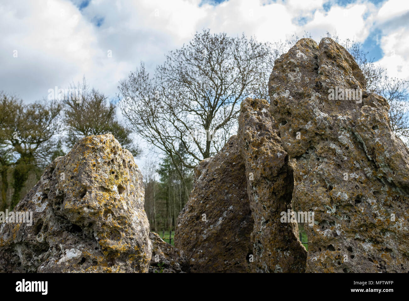 Rollright Stones, Little Rollright, Oxfordshire Banque D'Images