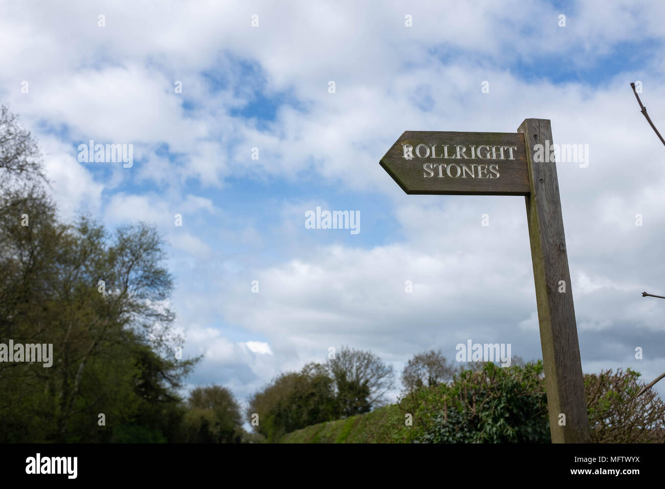 Rollright Stones, Little Rollright, Oxfordshire Banque D'Images