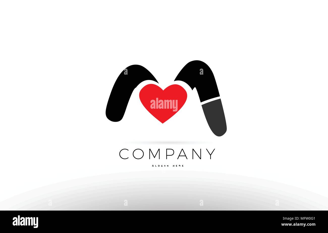 Love Logo Lettre M Banque D Image Et Photos Alamy