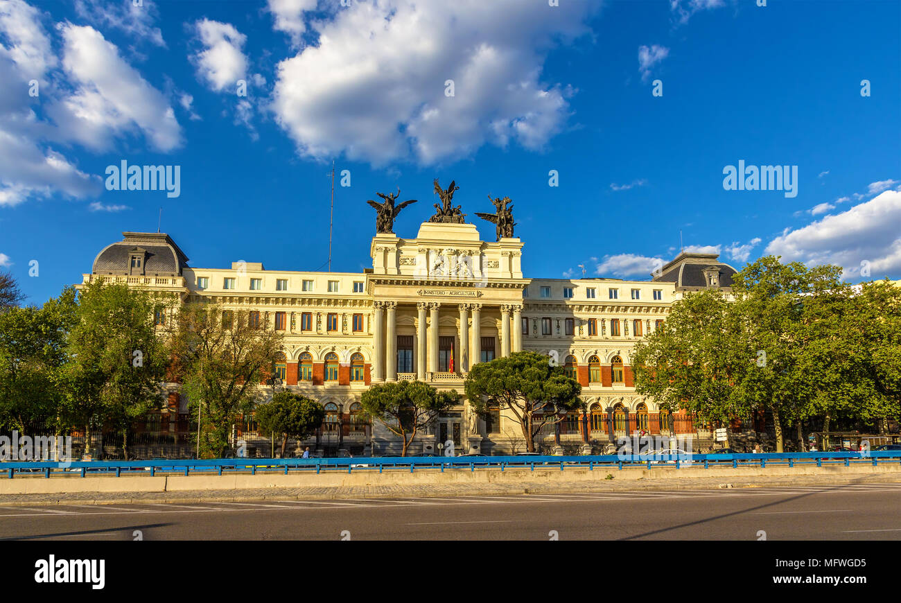 Ministère de l'Agriculture à Madrid - Espagne Banque D'Images