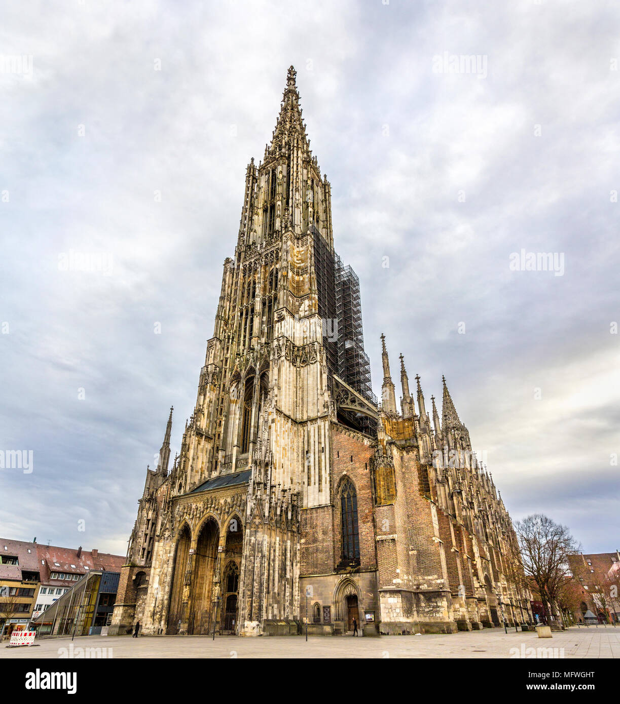 Vue d'Ulm Minster - Allemagne, Bade-Wurtemberg Banque D'Images