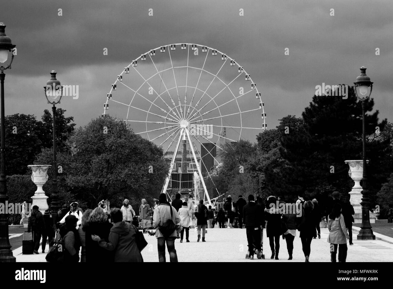 La Grande Roue de la Place de la Concorde, Paris, France Banque D'Images