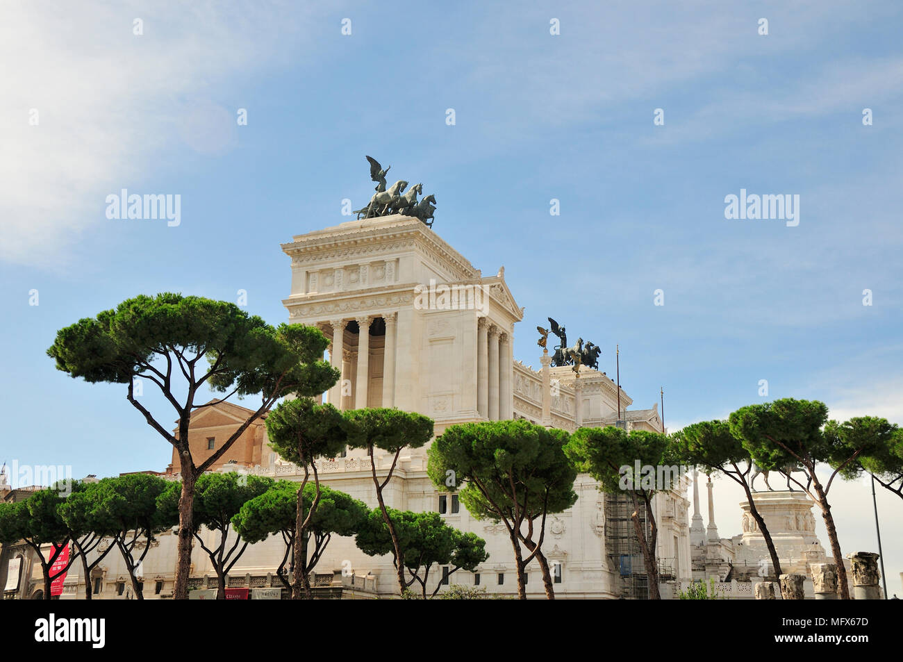 Vittorio Emanuele II Monument à la Piazza Venezia. Rome, Italie Banque D'Images