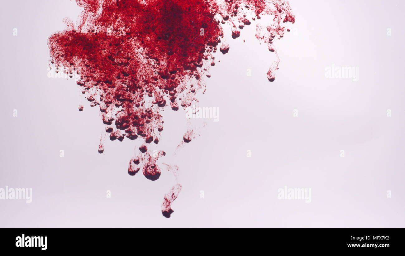 Sang d'encre rouge, fond éclaboussure Banque D'Images