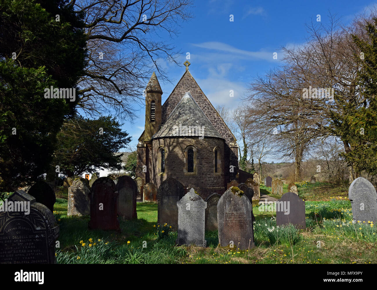 Eglise de Saint Mary. Ennerdale Bridge, Parc National de Lake District, Cumbria, Angleterre, Royaume-Uni, Europe. Banque D'Images