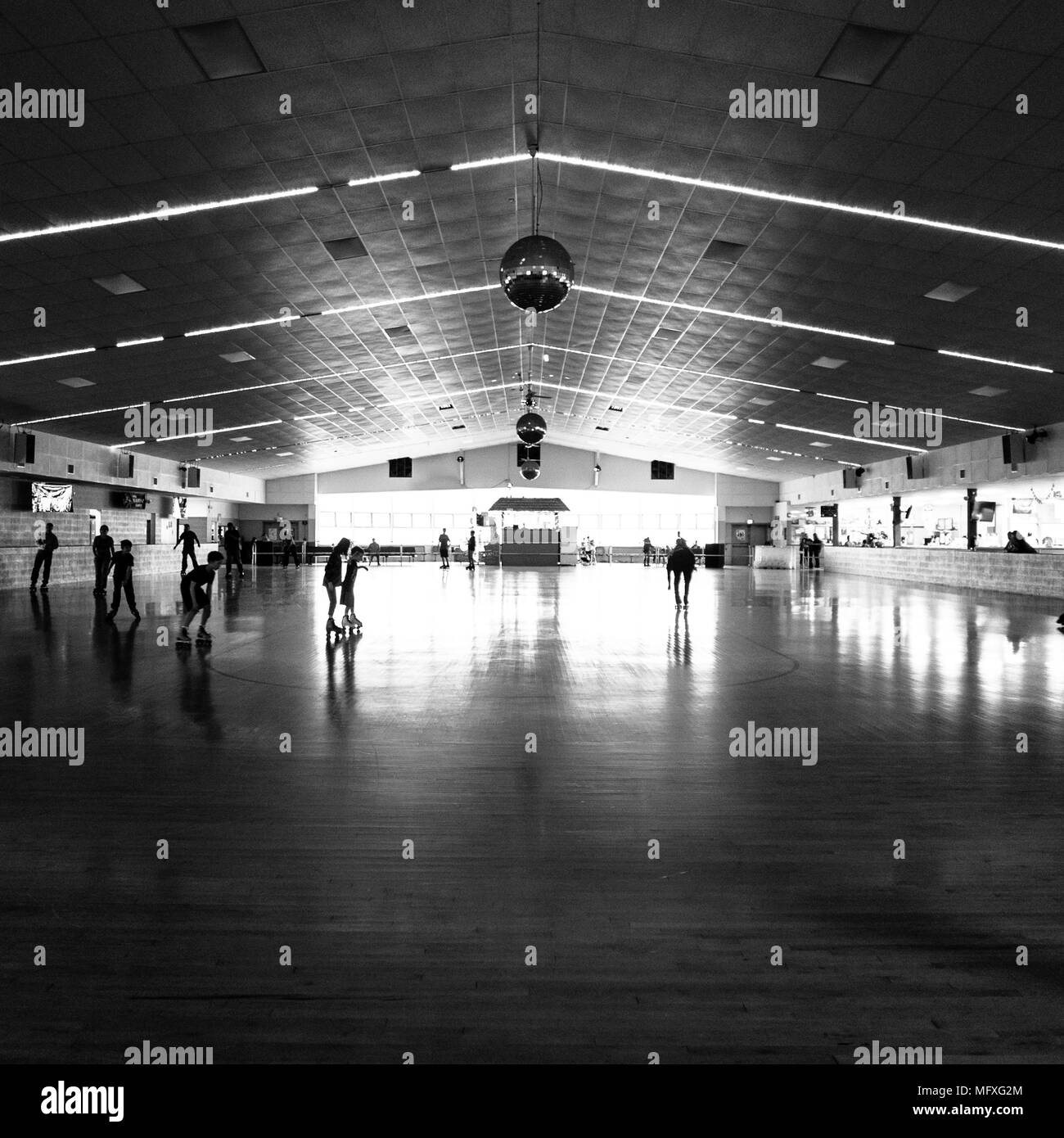 Sportsman's Hall indoor roller rink dans Maryland Banque D'Images