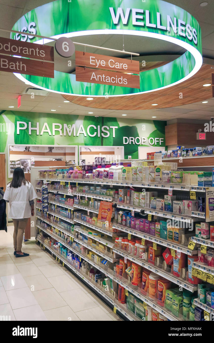 Rite Aid pharmacie à Battery Park City, NYC, USA Banque D'Images