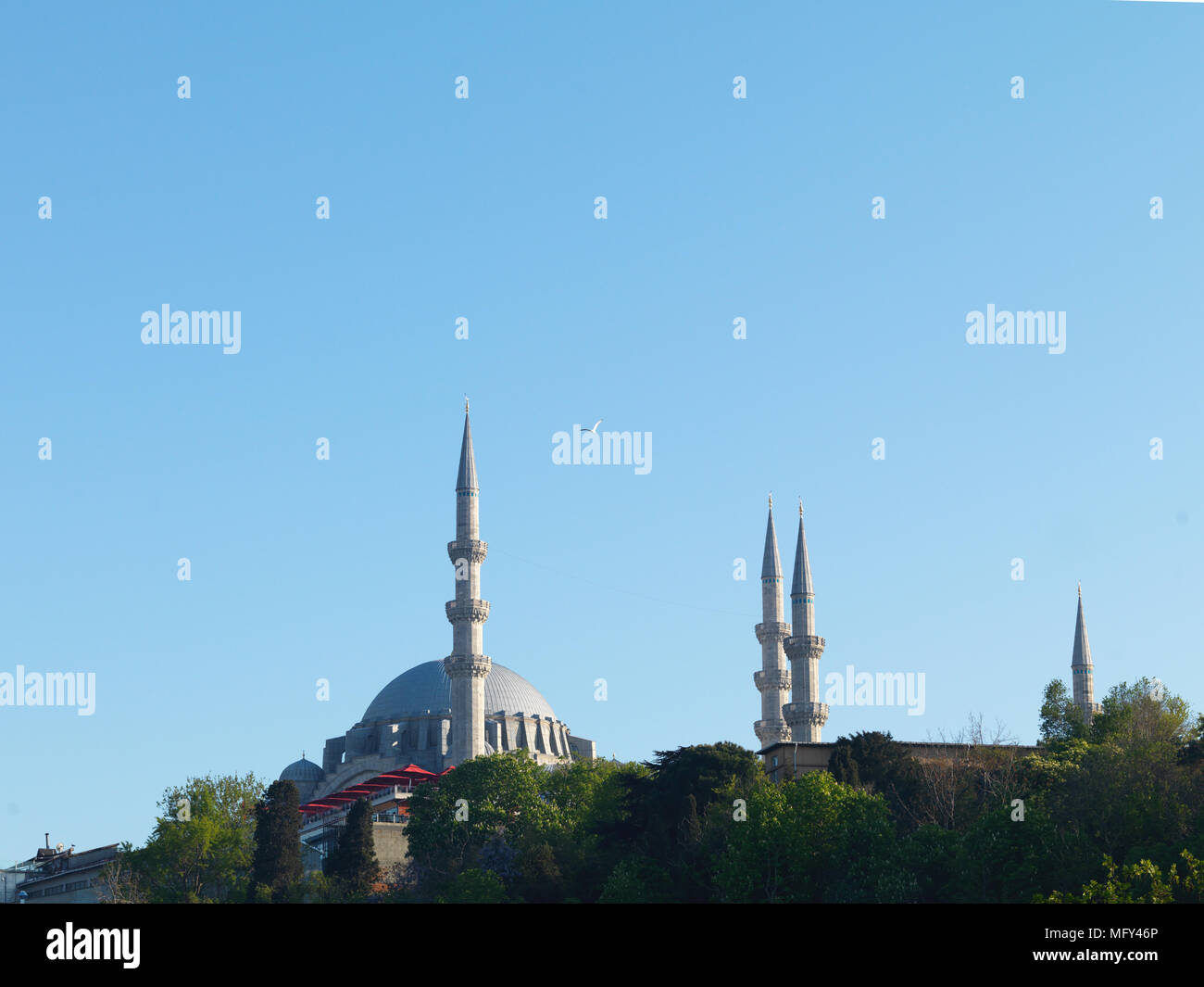 Vue de la mosquée à Istanbul Banque D'Images