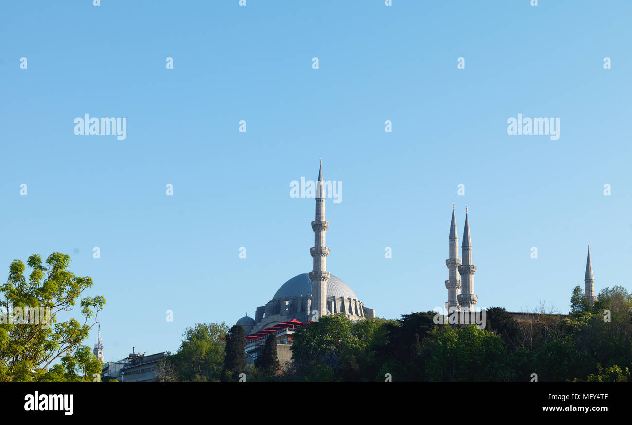 Vue de la mosquée à Istanbul Banque D'Images