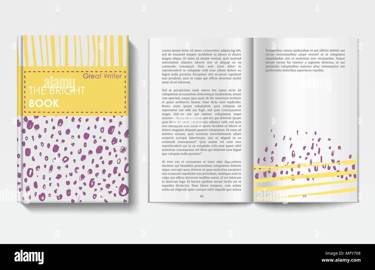 Conception de page de garde Banque d'images vectorielles - Alamy