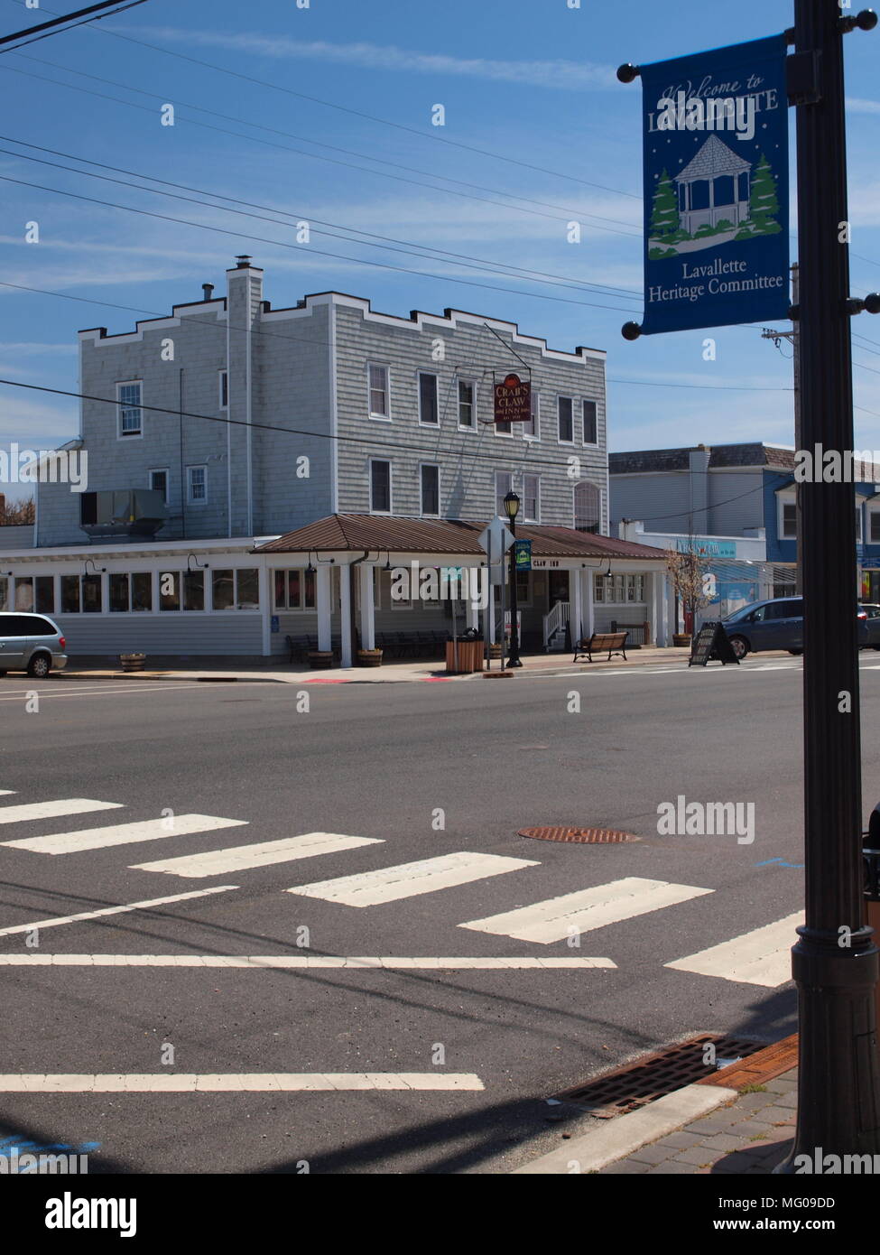 Des scènes de rue à Lavallette, New Jersey le long de la NJ Shore. Banque D'Images