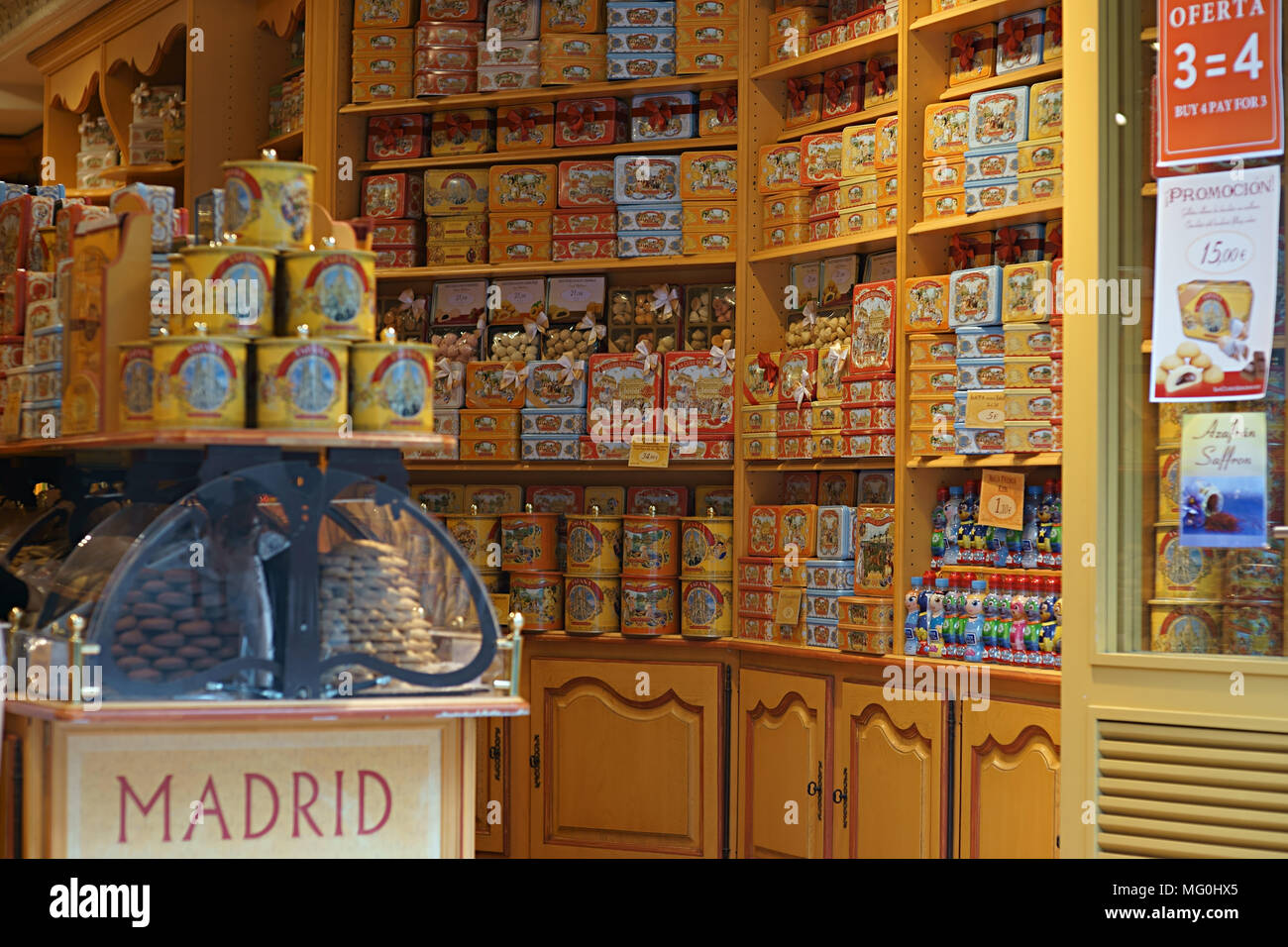 La Cure Gourmande biscuits magasin à Madrid, Espagne Banque D'Images