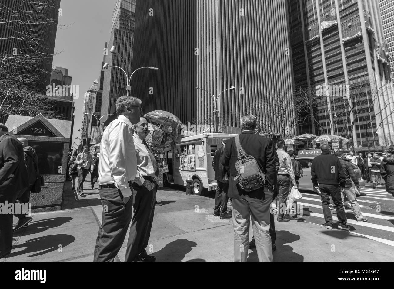 Hommes d'affaires à New York Banque D'Images