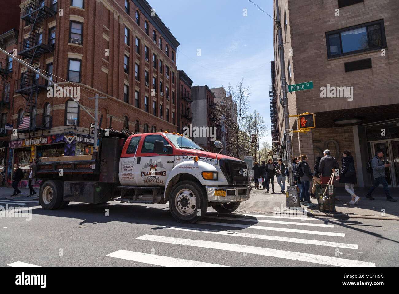 Dump Truck à New York Banque D'Images