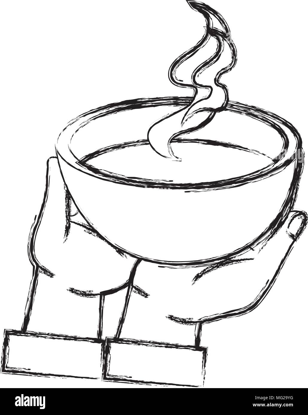 Soupe plat anneau de levage Illustration de Vecteur