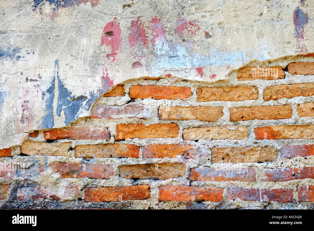 Vieux Mur Texture Background. Banque D'Images