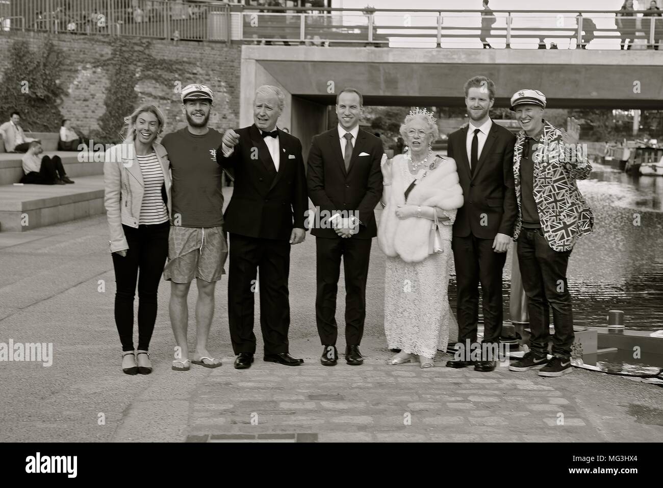 Bain à remous avec Royal assimilés célébrant le prince Harry's stag n 26 avril 2018 Banque D'Images