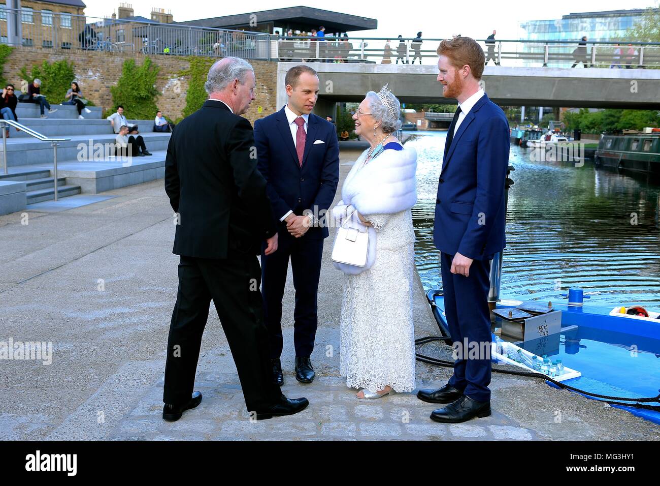 Bain à remous avec Royal assimilés célébrant le prince Harry's stag n 26 avril 2018 Banque D'Images
