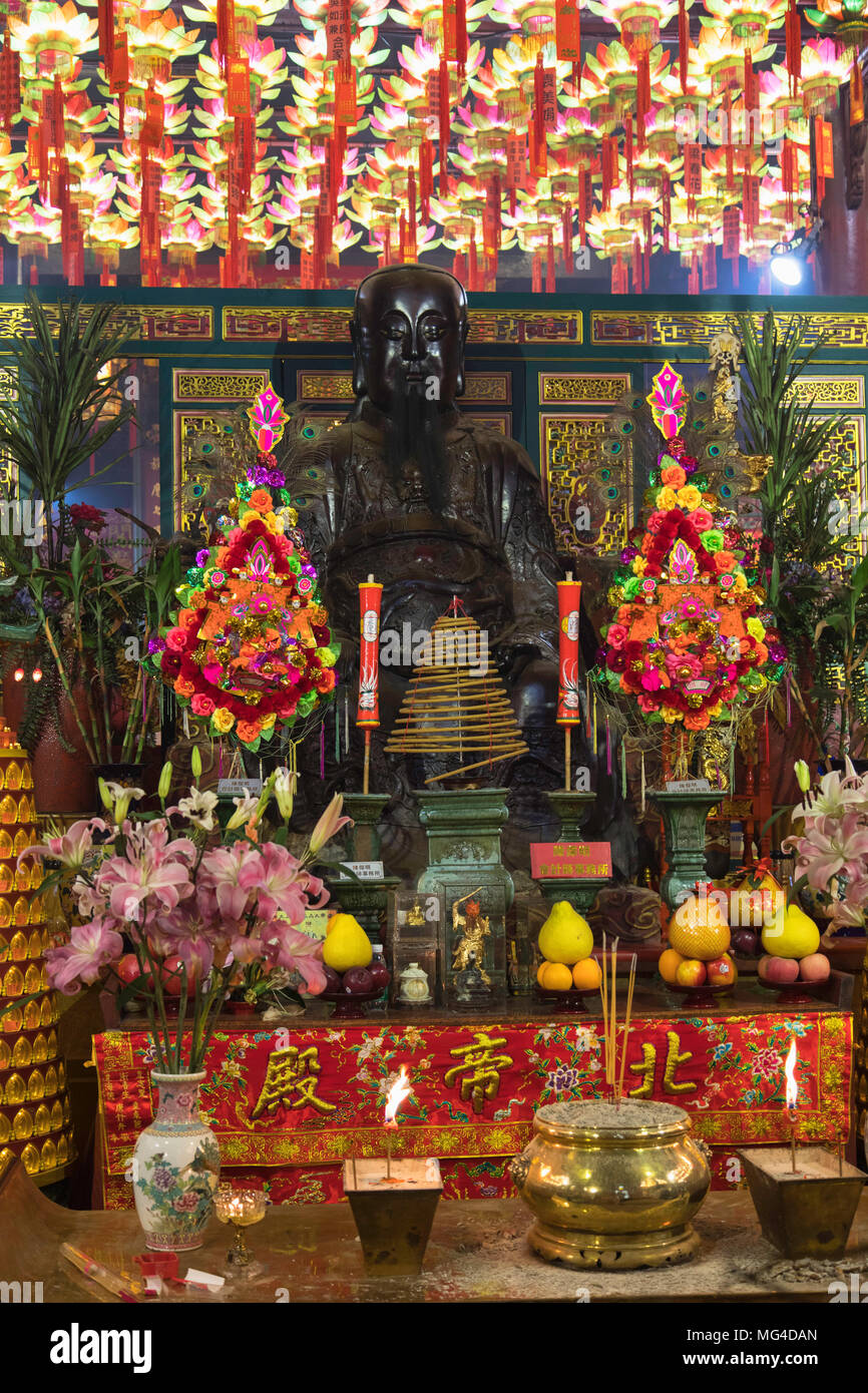Pak Tai Temple, Wan Chai, Hong Kong Island, Hong Kong Banque D'Images