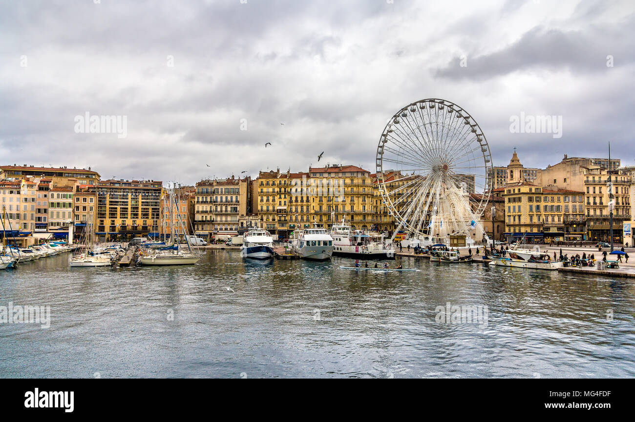 Près du Vieux Port de Marseille - Provence, France Banque D'Images