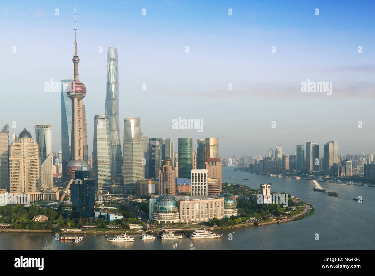Shanghai skyline city scape, Shanghai luajiazui finances et d'affaires de la zone commerciale de la Chine, Shanghai skyline Banque D'Images