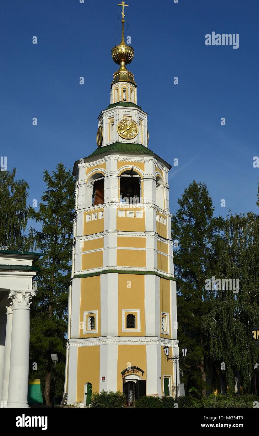 L'EGLISE DE LA TRANSFIGURATION, OUGLITCH, LA RUSSIE. Banque D'Images