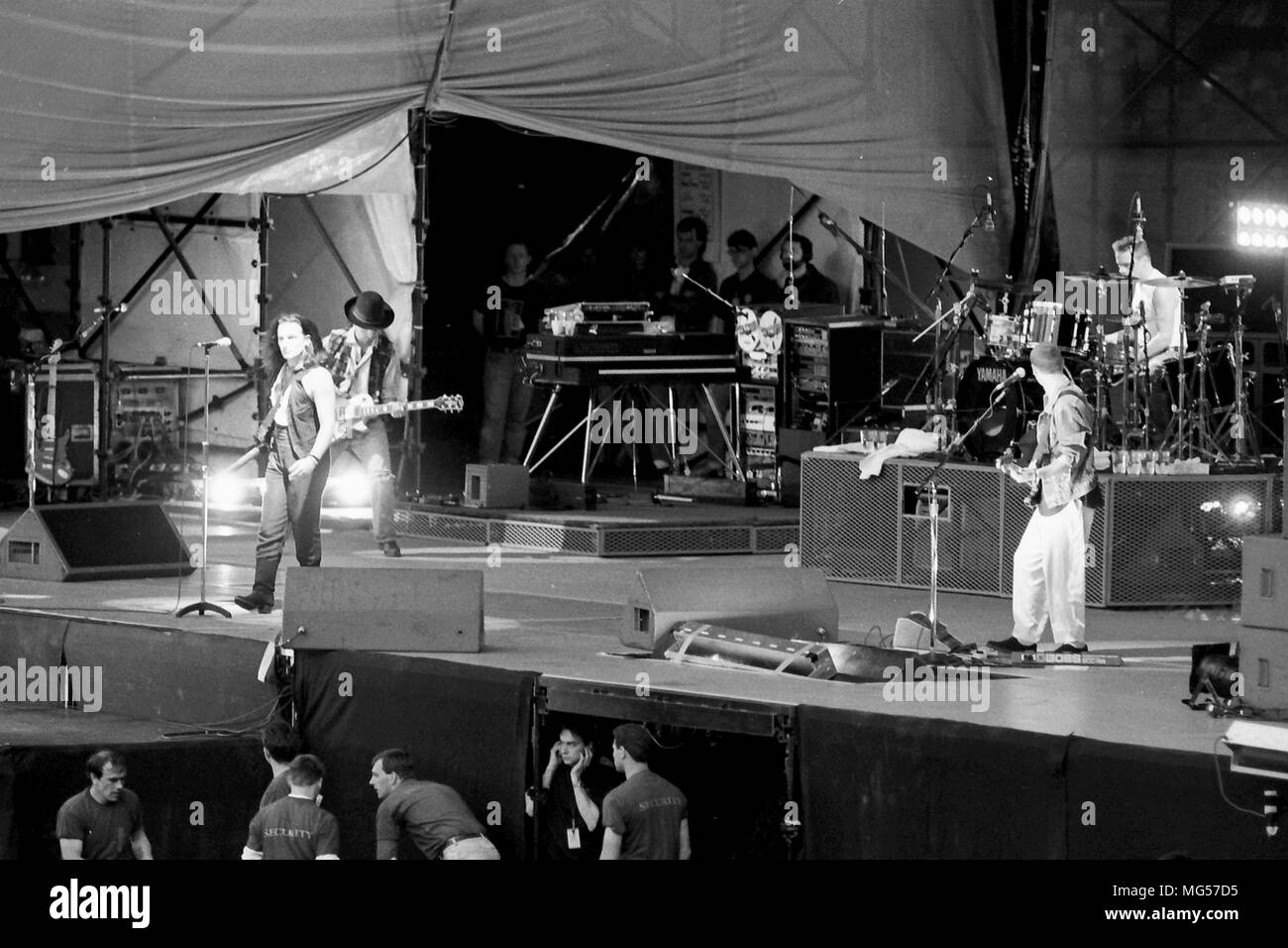 Concert U2 1990 Elland Road/crédit Simon Dewhurst pour Hickes Banque D'Images