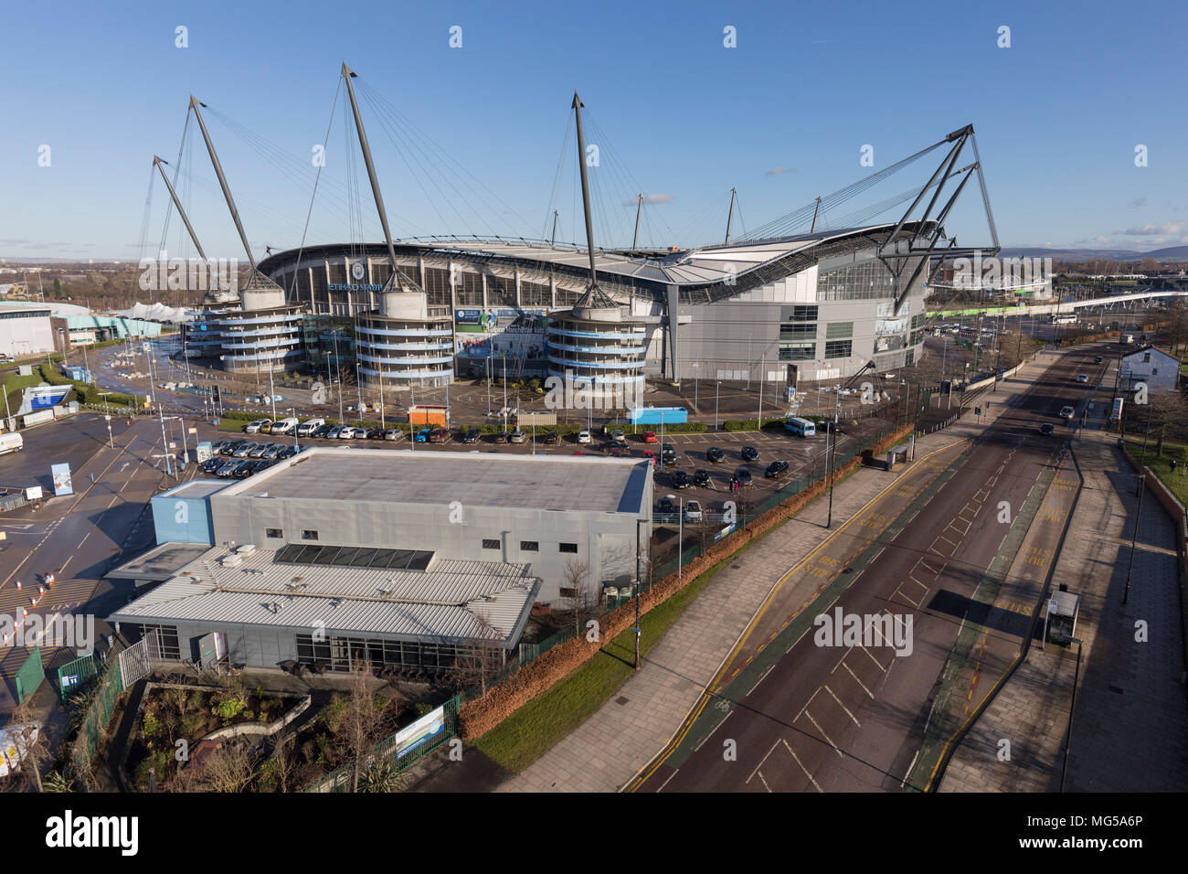 Manchester City stade Etihad Banque D'Images