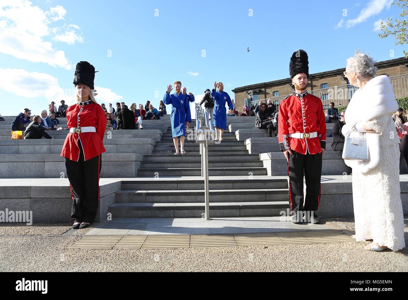 Bain à remous avec Royal assimilés célébrant le prince Harry's stag n 26 avril 2018 Banque D'Images
