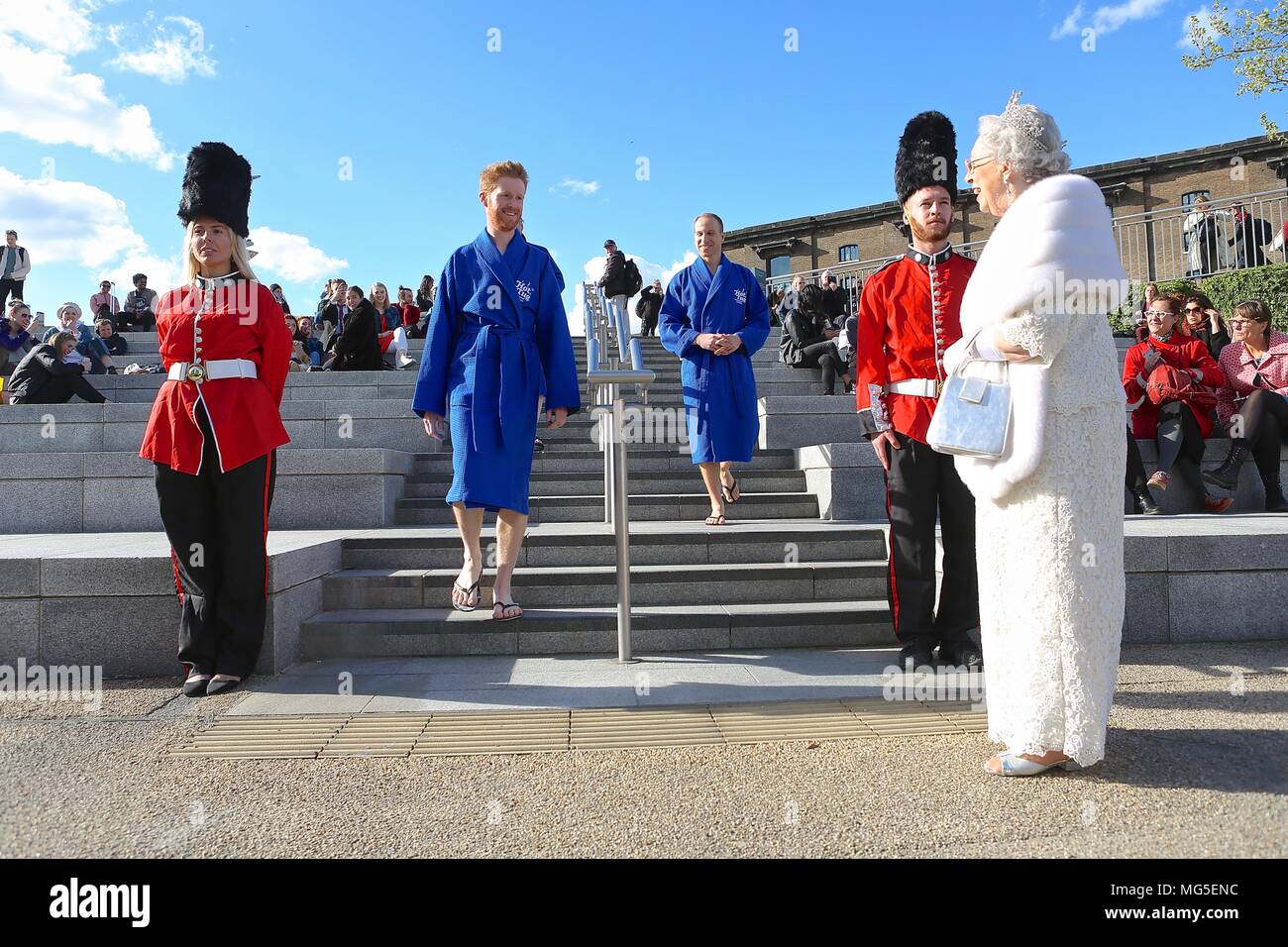 Bain à remous avec Royal assimilés célébrant le prince Harry's stag n 26 avril 2018 Banque D'Images
