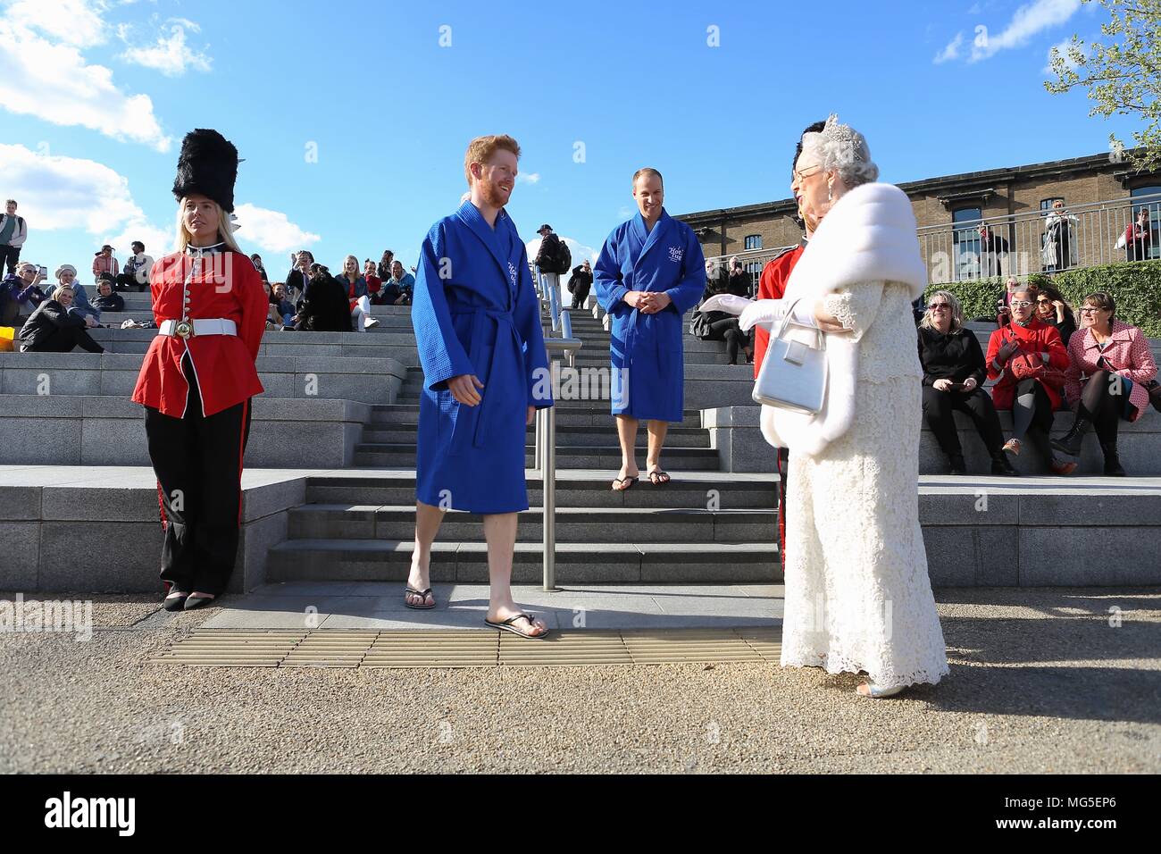 Bain à remous avec Royal assimilés célébrant le prince Harry's stag n 26 avril 2018 Banque D'Images