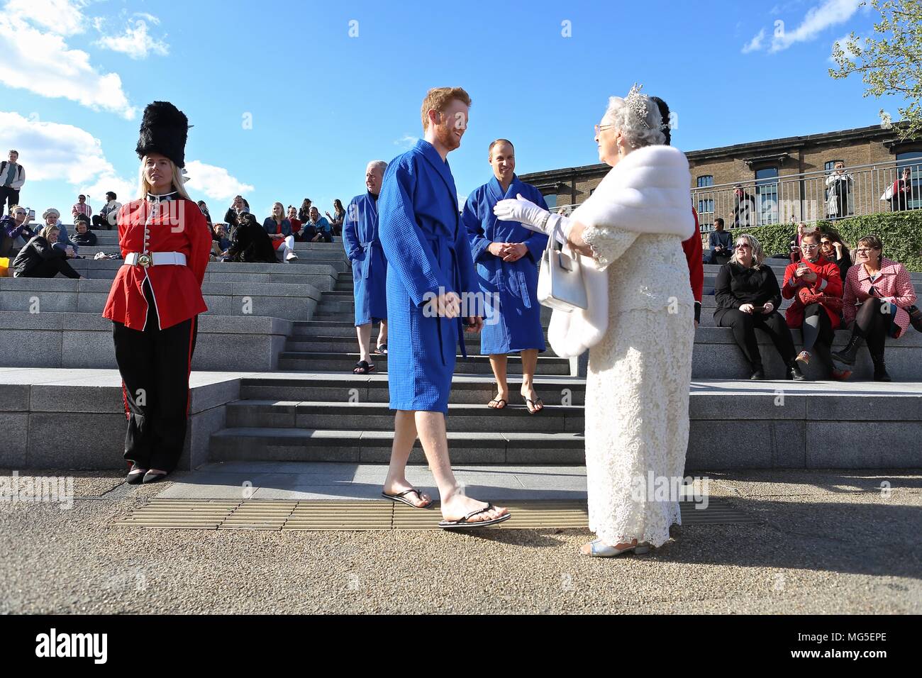 Bain à remous avec Royal assimilés célébrant le prince Harry's stag n 26 avril 2018 Banque D'Images