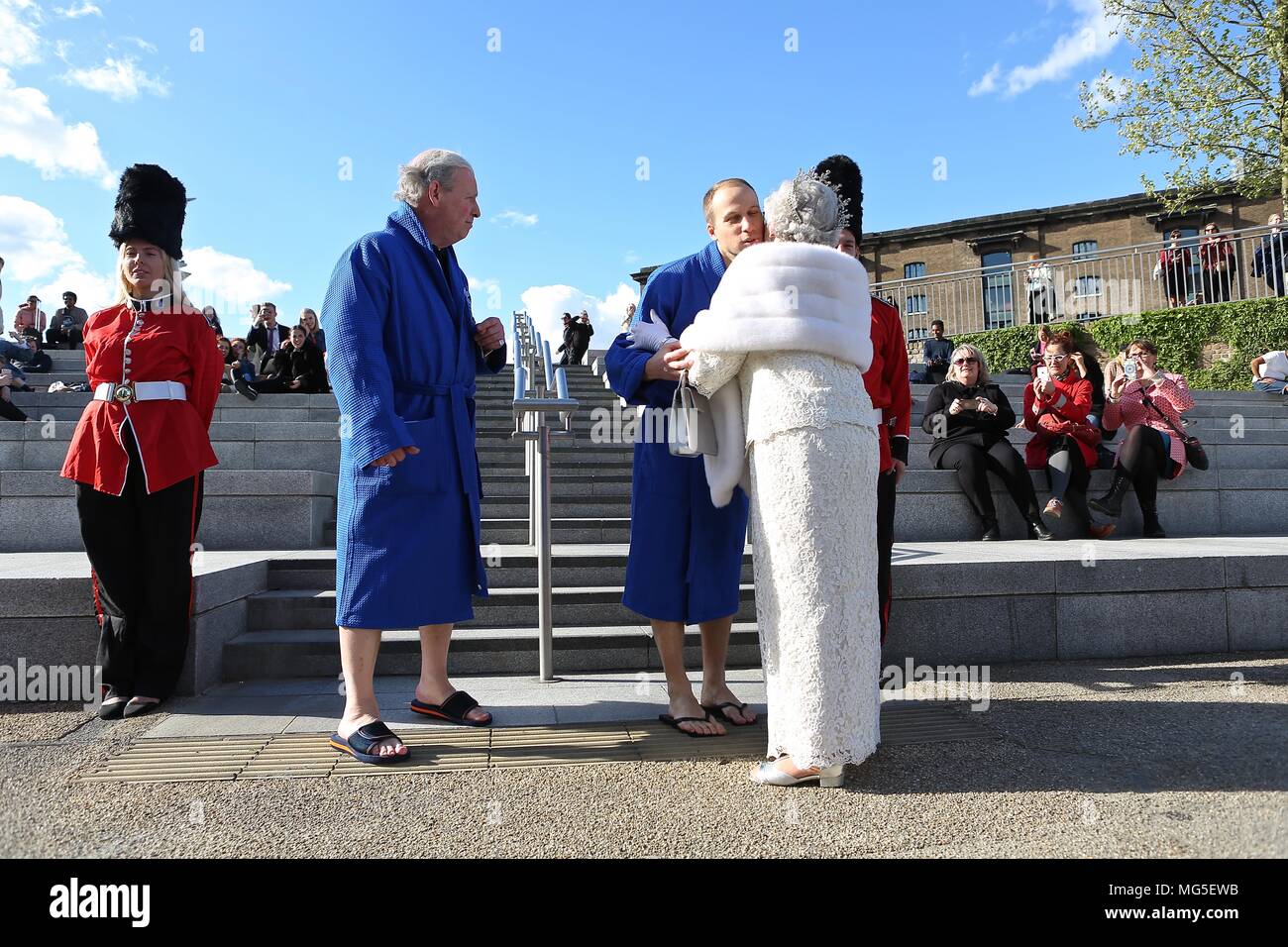 Bain à remous avec Royal assimilés célébrant le prince Harry's stag n 26 avril 2018 Banque D'Images