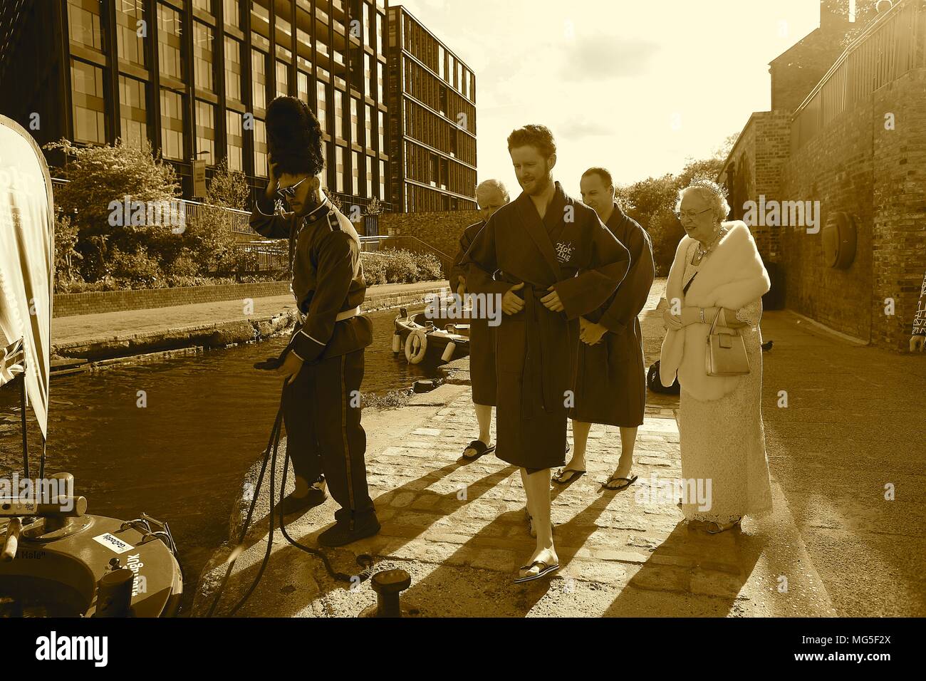 Bain à remous avec Royal assimilés célébrant le prince Harry's stag n 26 avril 2018 Banque D'Images